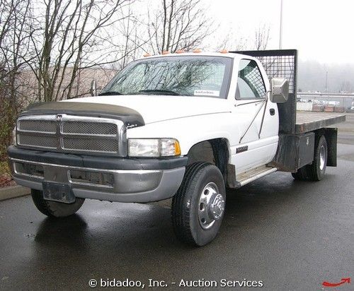 Dodge ram 3500 dually flatbed pickup truck 5.9l cummins turbo diesel bidadoo