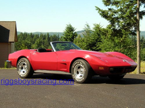 1973 corvette stingray convertible l82 350 hi performance v8 4 speed nice paint