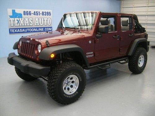 We finance!!!  2010 jeep wrangler unlimited sport 4x4 soft top lift texas auto!!