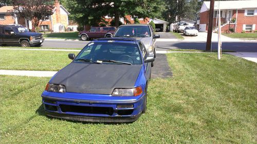 1989 honda crx si (blue) (b18a1)