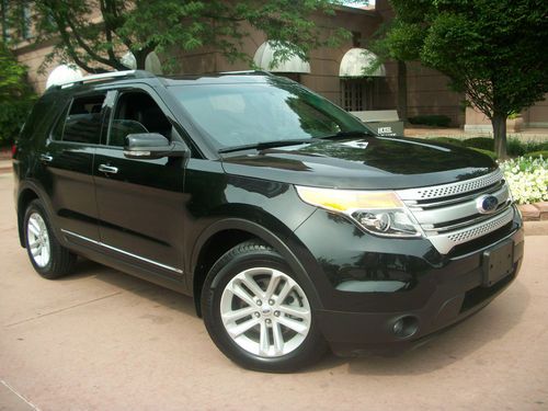 2013 ford explorer xlt 4-door 3.5l,no reserve,salvage,navi,pano roof,leather