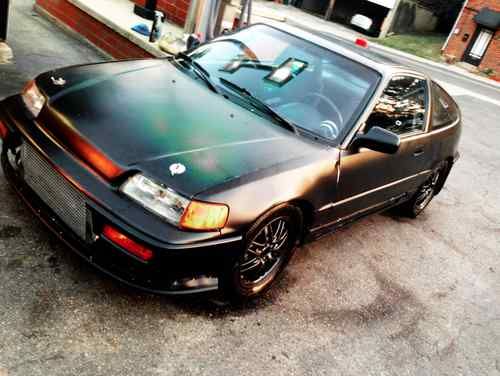 1990 honda crx si (true titled si!), built turbo b16, clean, 5 speed!