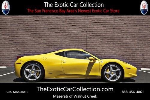 2011 ferrari 458 italia msrp $266,217+ giallo modena