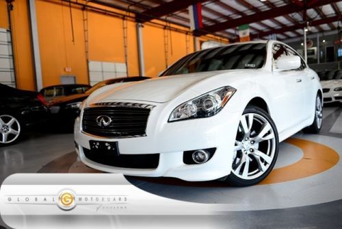 13 infiniti m37 s sport 1-owner 8k nav rear-cam keyless pdc moonroof