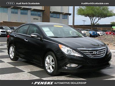 2013 hyundai sonata limited- black- one owner-factory warranty-20 k miles