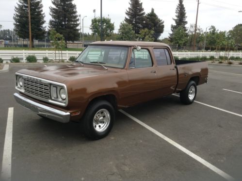 1978 dodge w 200 power wagon crew cab  rare factory 440 7.2l v-8