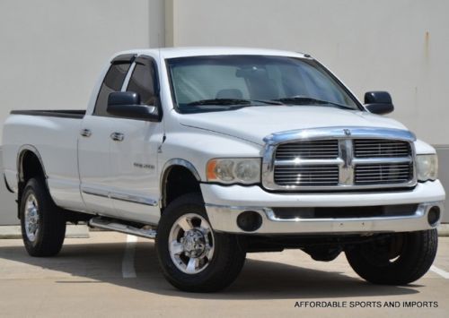 2004 ram 2500 quad cab 5.9l diesel l/bed 4wd lth/htd seats $699 ship