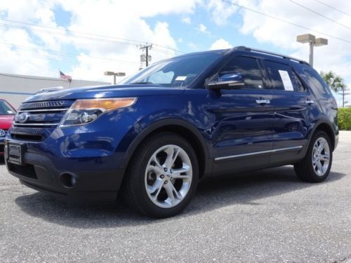 2012 ford explorer limited leather navigation 3rd row bluetooth warranty