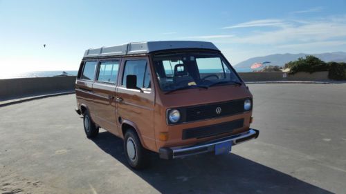 No reserve auction 1983 1/2 volkswagen vanagon campmobile van camper 3-door