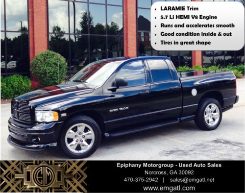 Dodge ram 1500 laramie 4 door 5.7 liter hemi v8