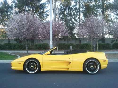 1998 ferrari f355 spider  6spd  low miles clean title challenge grille