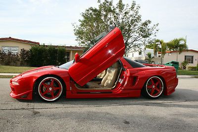 See video acura nsx super car lamborghini doors ferrari red accuair air ride low