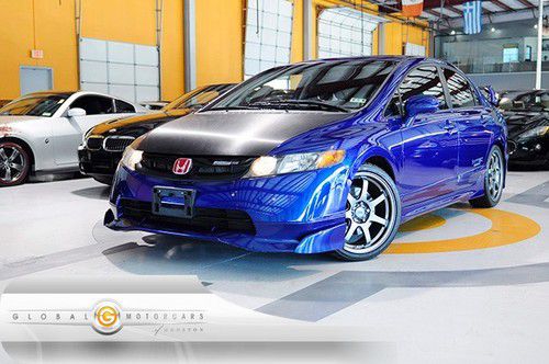 08 honda civic si mugen sedan manual cloth cruise mp3 moonroof mugen-alloys