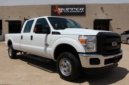 2011 ford f350 4x4 diesel crew cab long bed xl very clean truck!