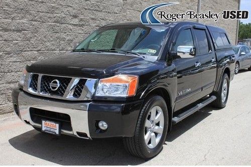 2008 nissan titan le black dvd player leather aux/mp3 input subwoofer abs cruise