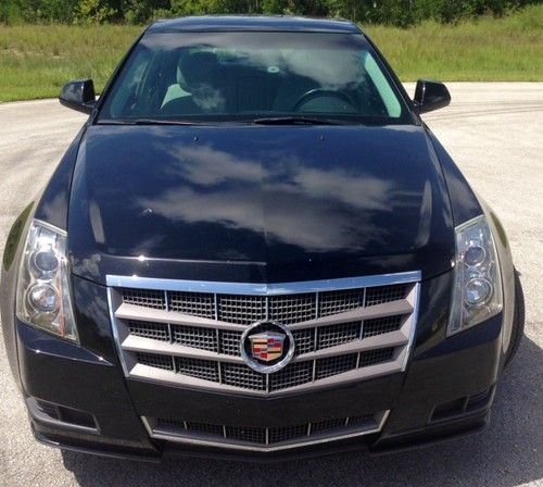 2010 cadillac cts no reserve base sedan 4-door 3.0l black 55k miles