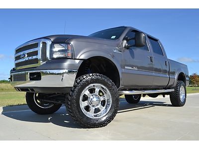 2006 ford f-250 crew cab regency badlander diesel 4x4 lift wheels roof