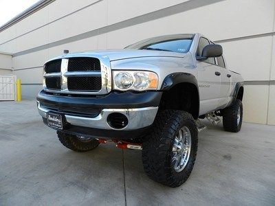 Custom lifted 2005 dodge ram 2500 4x4 manual 5.7l hemi chrome wheels must see!!