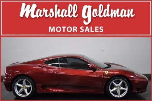 1999 ferrari 360 f-1 modena rosso fiorano natural leather  19,800 miles shields