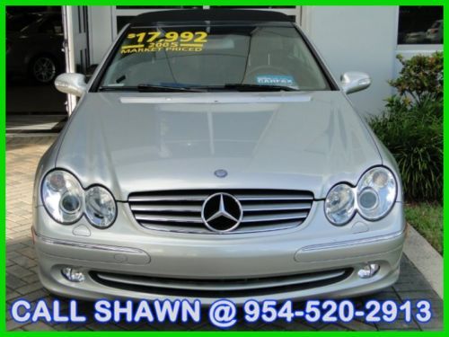 2005 clk320 convertible, only 40,000miles,xenonlights,heatedseats,mercedes dlr!!