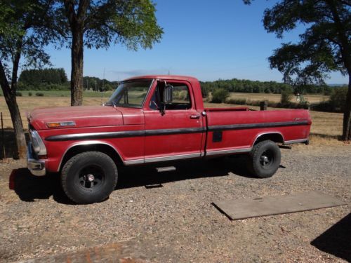 1972 ford f 100 custom sport 4x4 360fe 4 speed power steering minimal rust