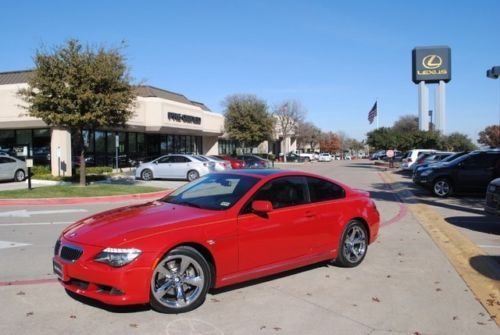 2009 bmw 6-series 650i coupe convertable leather navi heated seats cd chrome