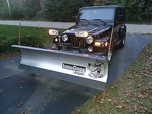 2000 jeep wrangler sahara with snow dogg plow