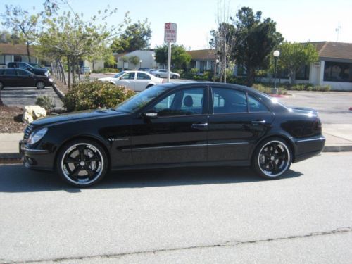 Mercedes e55 amg bumper to bumper warranty, custom wheels &amp; more! ca car, w211