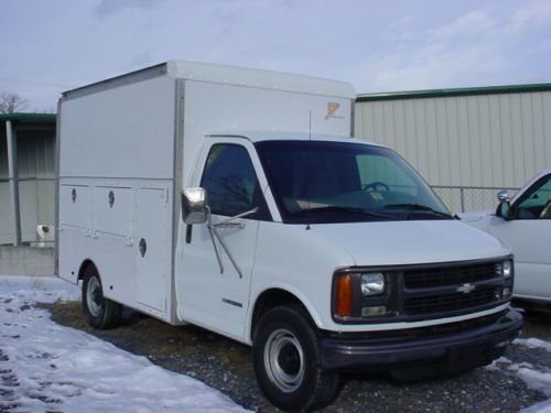 2001 chev.g3500 commercial utility service van srw utilimaster 80k act. miles!