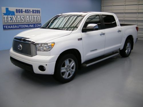 We finance!  2010 toyota tundra limited crewmax roof nav heated seats texas auto