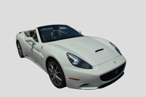 2010 ferrari california bianco avus daytona seats carbon carbon carbon