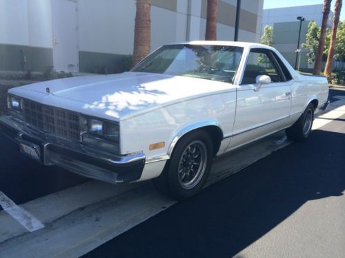 1985 chevrolet el camino - fresh car donation -- california car