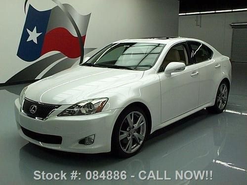 2009 lexus is250 leather sunroof paddle shift only 38k! texas direct auto