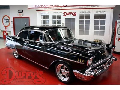 1957 chevrolet bel air sedan black