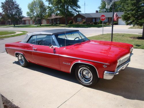 1966 chevrolet (chevy) impala ss convertible 2 door 136,400 miles