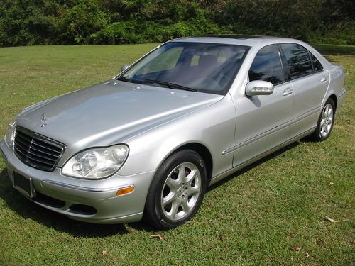 2004 mercedes s430 4matic, silver w/black interior, 2 owners, 155k miles