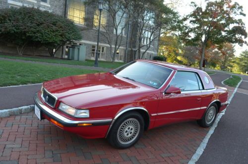 1989 chrysler tc maserati turbo 1 owner service records, top in perfect shape