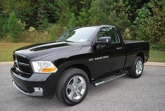 2012 ram pick up black regular cab 4x4 5.7 liter hemi 5k miles like new