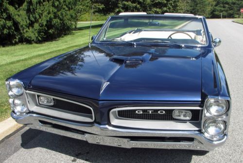 1966 pontiac gto convertible automatic tri power