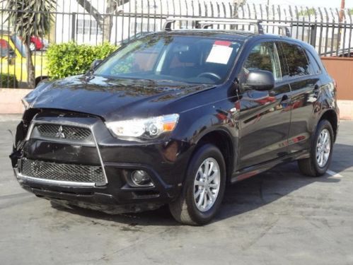 2012 mitsubishi outlander sport es damaged salvage runs! only 9k miles wont last