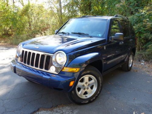 Jeep liberty limited 4x4 crd diesel leather seats free autocheck no reserve