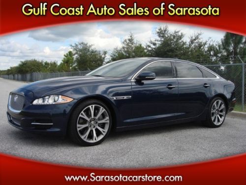 2011 jaguar xjl supercharged! 1-owner! fl car! tan leather! sunroof! clean!