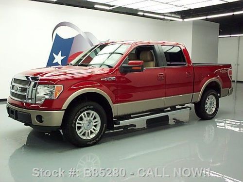 2012 ford f150 lariat crew 4x4 5.0 htd leather nav 26k texas direct auto