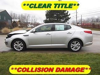 2012 kia optima ex rebuildable wreck clear title pano roof