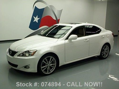 2008 lexus is250 auto sunroof vent seats leather 60k mi texas direct auto