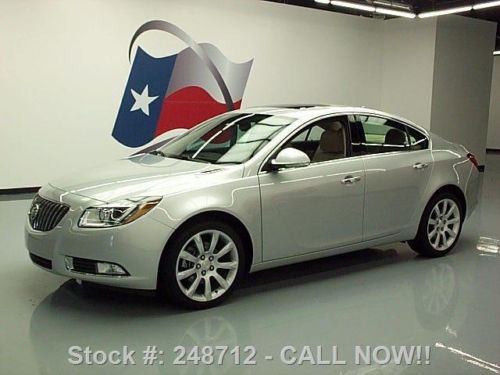 2013 buick regal turbo premium 3 sunroof leather nav 9k texas direct auto