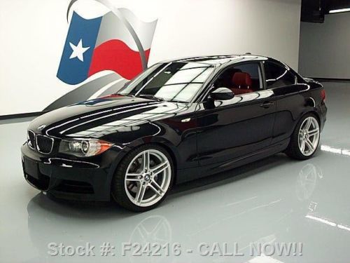 2008 bmw 135i sport coupe auto red leather sunroof 39k texas direct auto