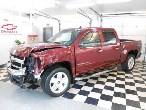 2008 chevrolet silverado crew cab lt 4x4 no reserve salvage rebuildable damaged