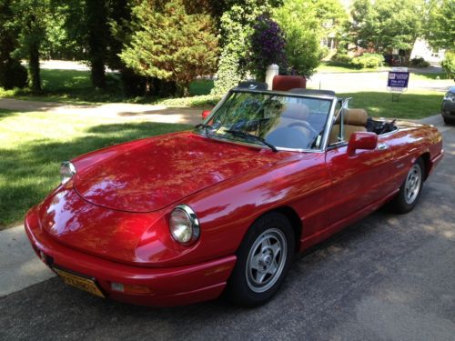 1991 alfa romeo spider: 39,050 miles