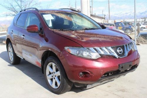 2009 nissan murano s awd damaged repairable runs! priced to sell! must see!!